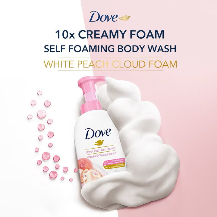 Dove Peach Rich Self Foaming Body Wash 400ml