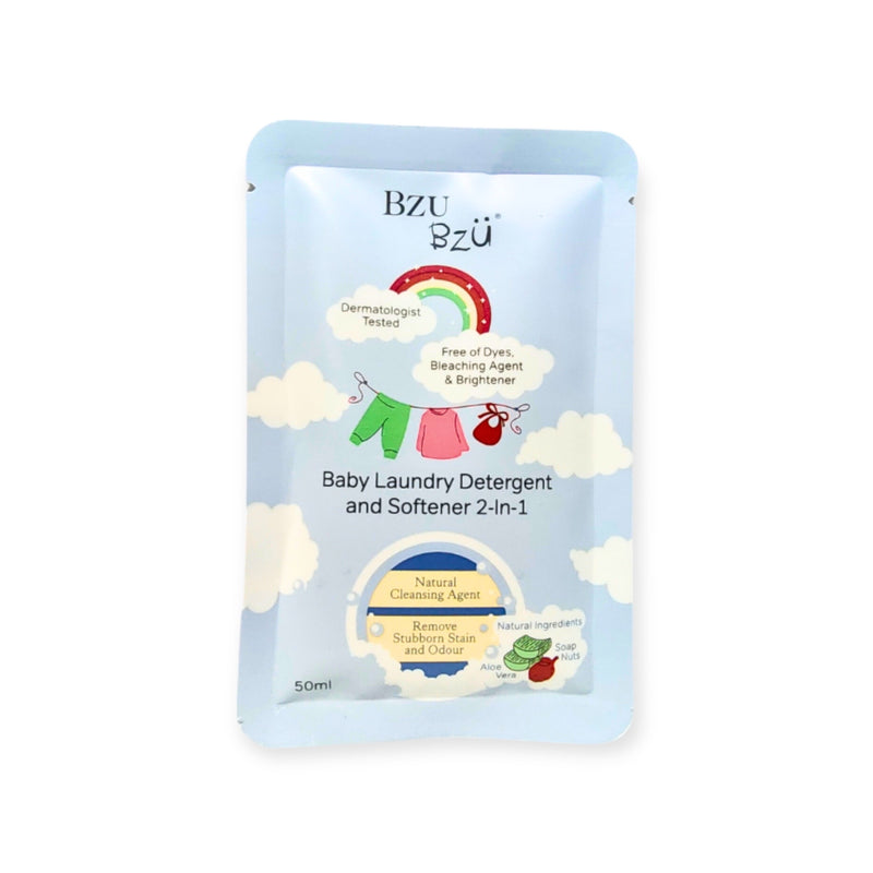 [GWP] BzuBzu Baby Laundry Detergent and Softener 2-in-1  50ML Trial Pack