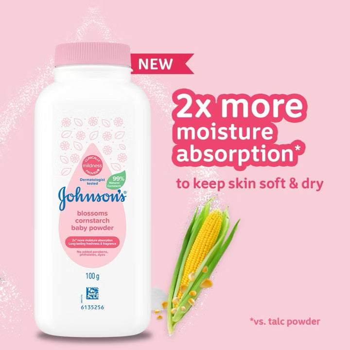 Johnsons Baby Blossoms Powder 500G Twin Pack