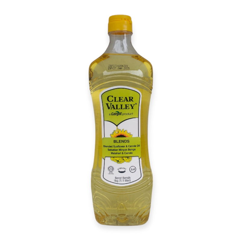 Clear Valley Sunflower & Canola Cooking Oil Blend 1KG