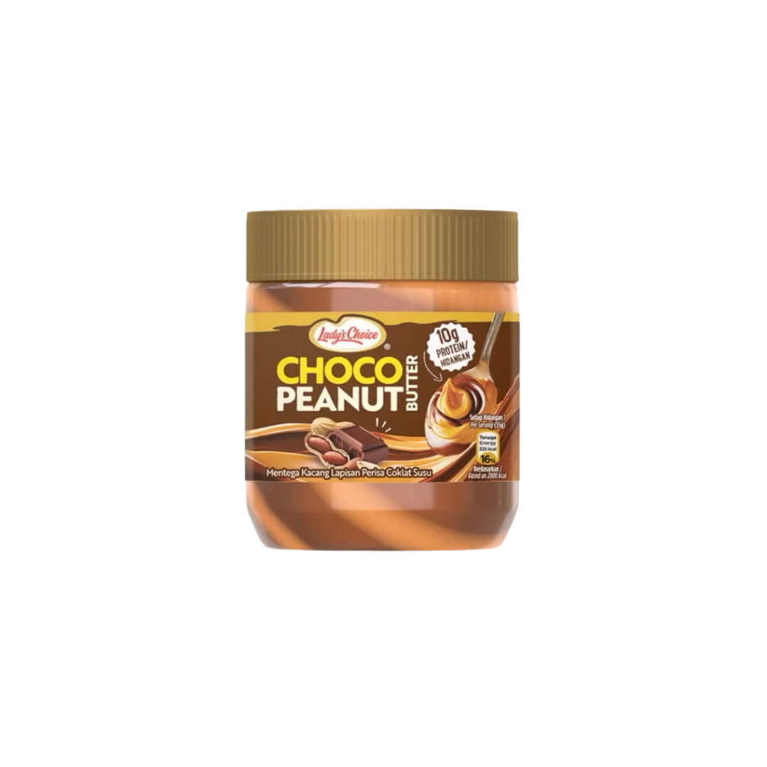 Ladys Choice Peanut Butter Chocolate Stripe 175g