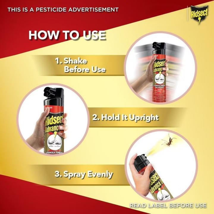 Ridsect Cockroach Waterbased 600ml