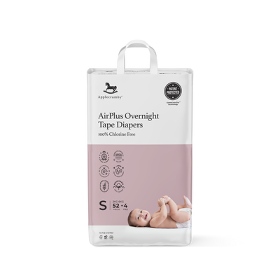 Applecrumby Airplus Overnight Tape Diapers S52+4 Mega