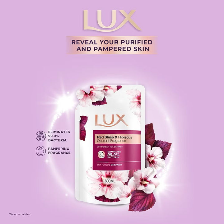 Lux Liquid Body Wash Red Shiso Refill 800ml