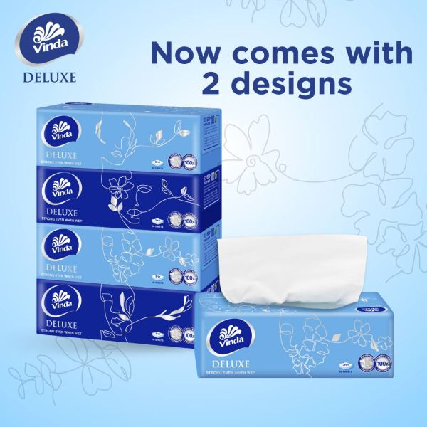 VINDA Deluxe Tissue 3 ply BL 100S 1 Box