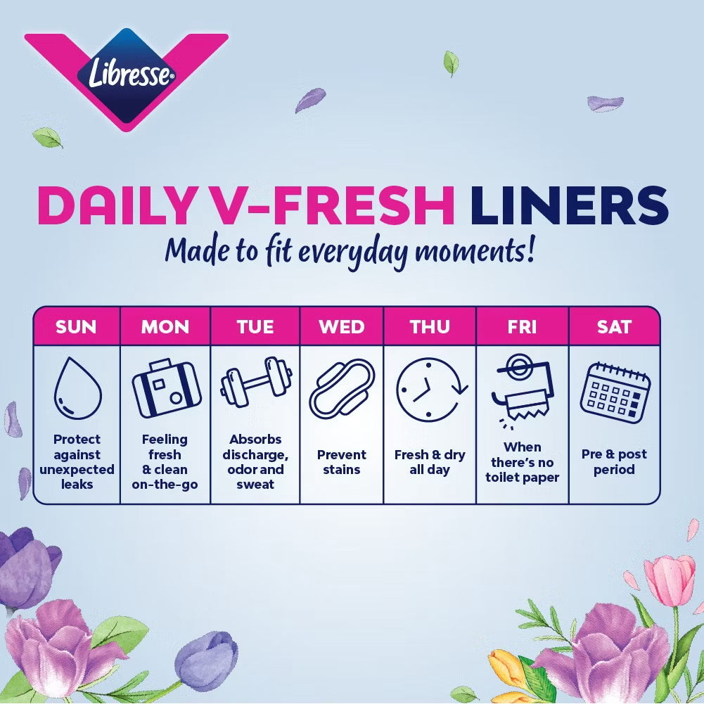 Libresse Long & Wide Slim Panty Liner 19cm (3x30) Box Edition