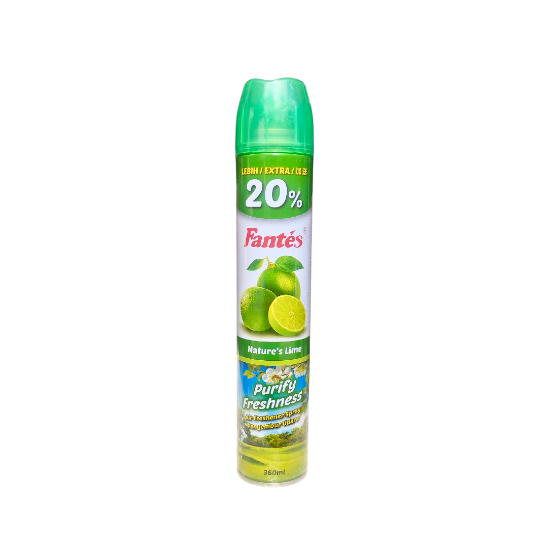 Fantes Air Freshener Spray 300ml Bonus 20% Lime