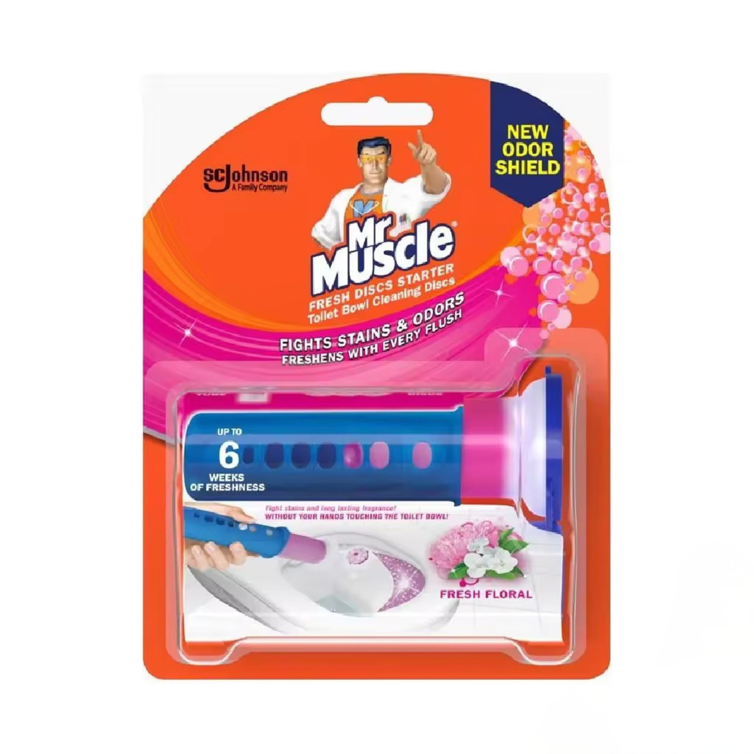 Mr Muscle Fresh Floral (Refill Pack) 12 discs/ 76g