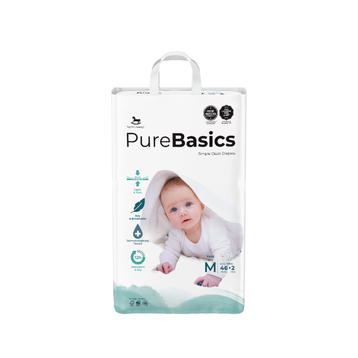 Applecrumby Purebasics Tape Diaper M46+2