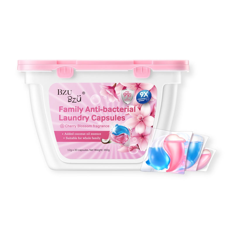 BzuBzu Family Antibacterial Laundry Capsules 30Pods