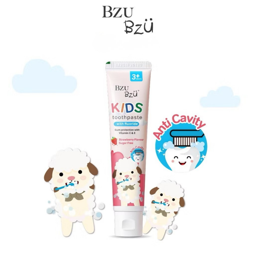 BzuBzu Kids Toothpaste Strawberry Bundle