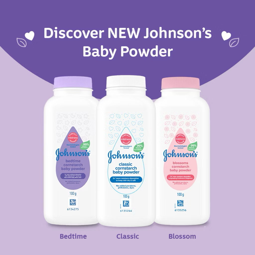 Johnsons Baby Bedtime Cornstarch Powder 100G