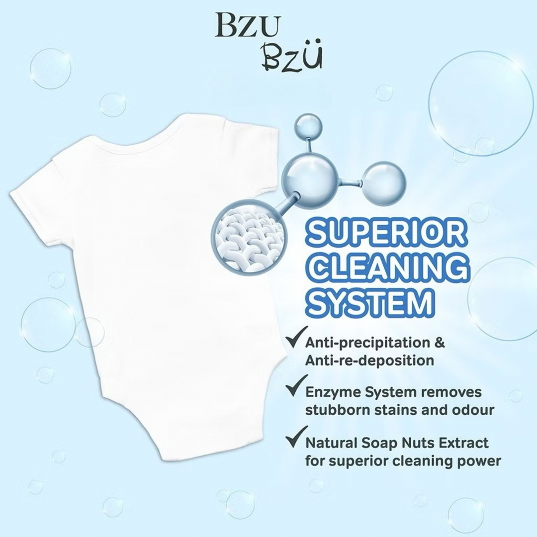 BzuBzu Baby Laundry Detergent Softener 2-In-1 1L