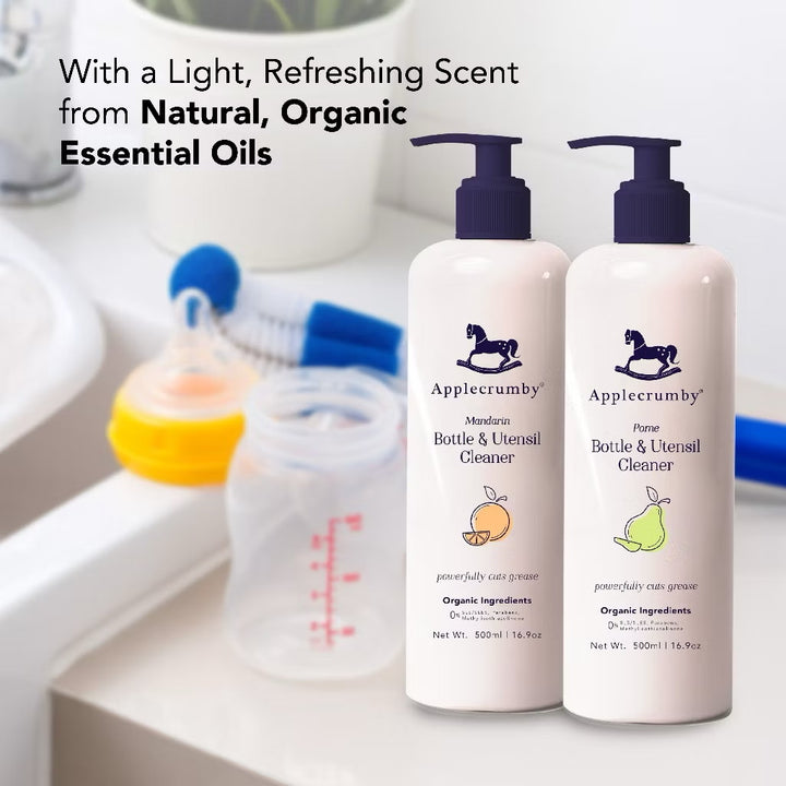 Applecrumby Bottle & Utensil Cleaner 500ml – Multipurpose Cleaning Solution for Baby Accessories