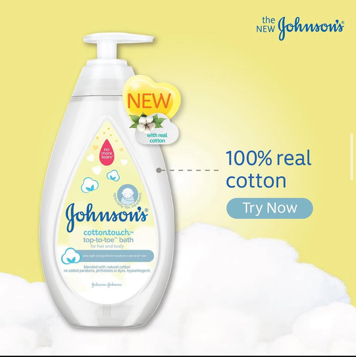 Johnsons Cottontouch Top To Toe Bath 200ml