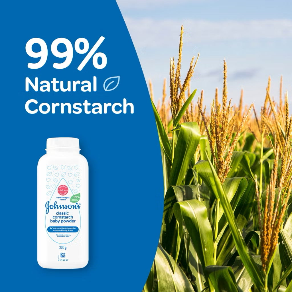 Johnsons Baby Classic Cornstarch Powder 100G
