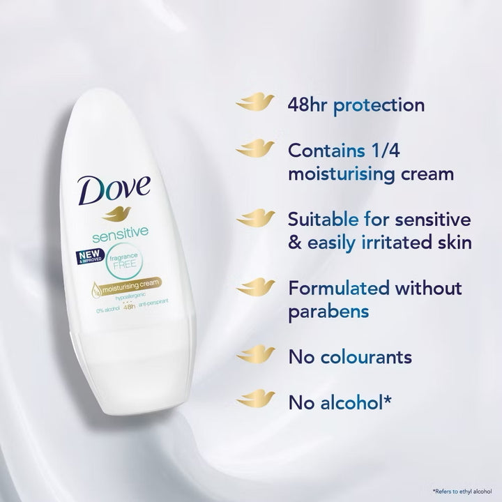 Dove Deodorant Roll On Sensitive 40ml