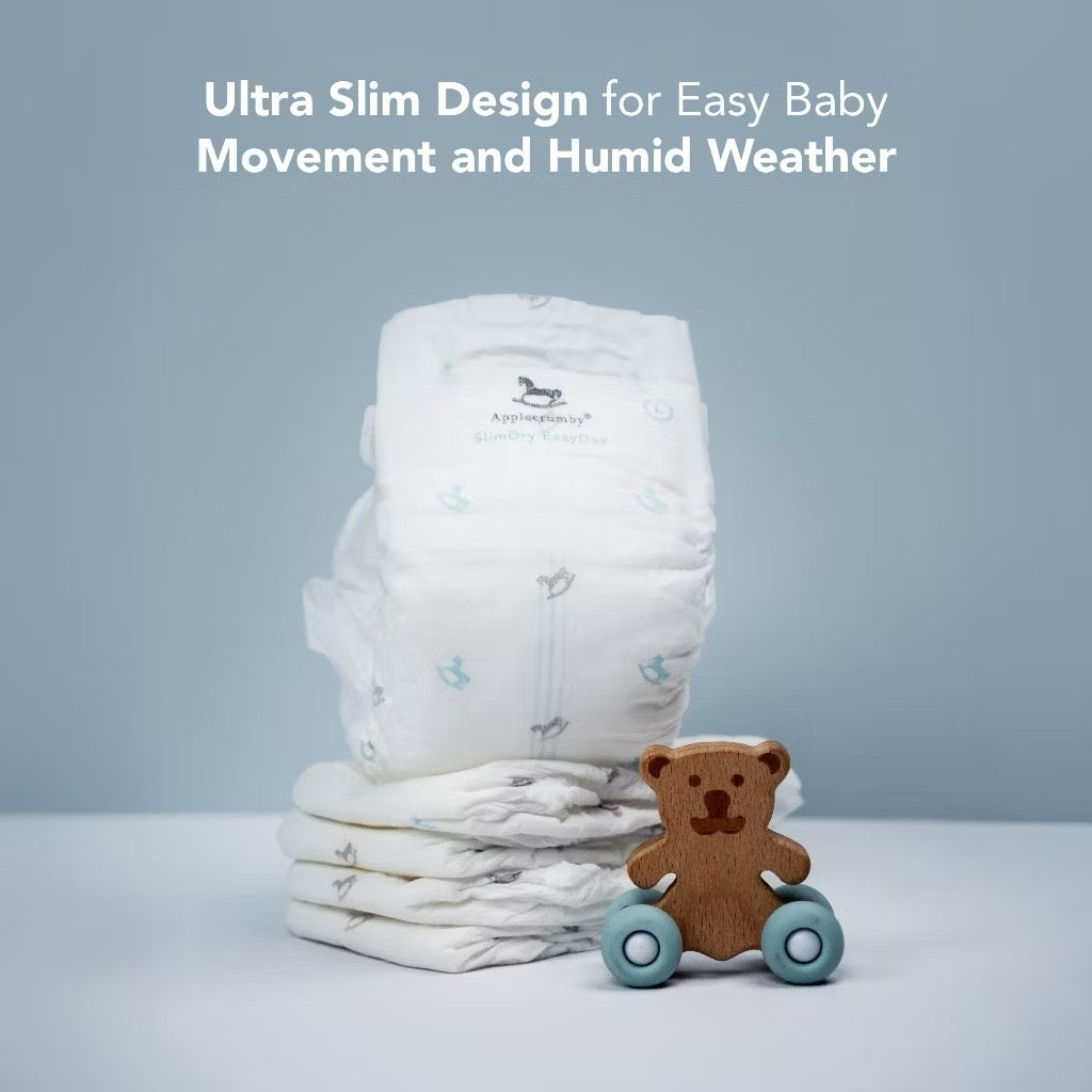 Applecrumby Slimdry Easyday Tape Diapers S46+6 Mega