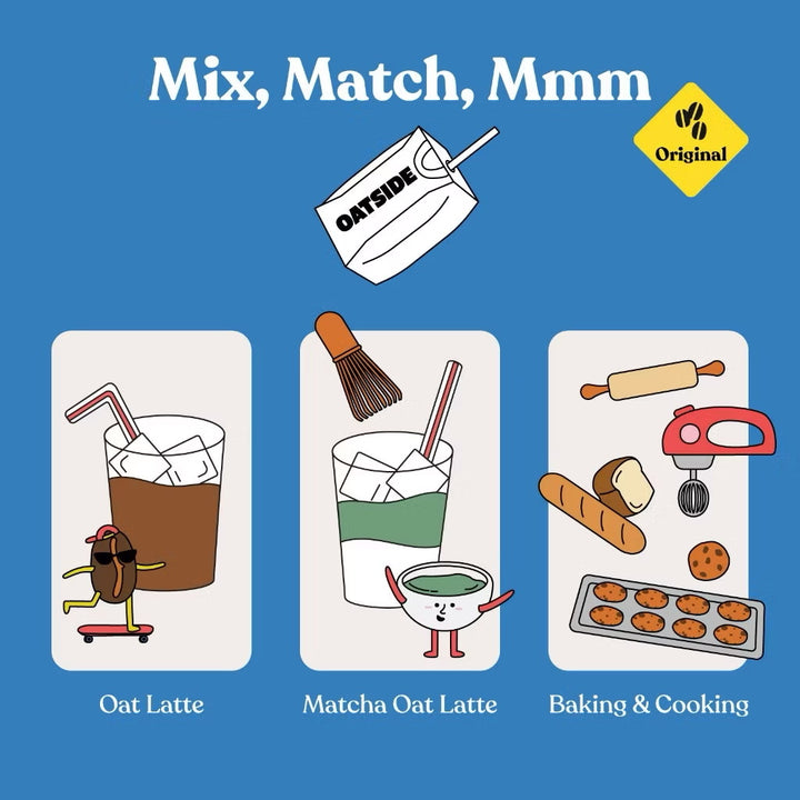 Oatside Oat Milk Barista Blend 200ml (Pack of 3)