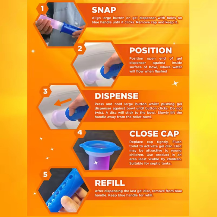 Mr Muscle Lavender Starter Disc 38g X 6