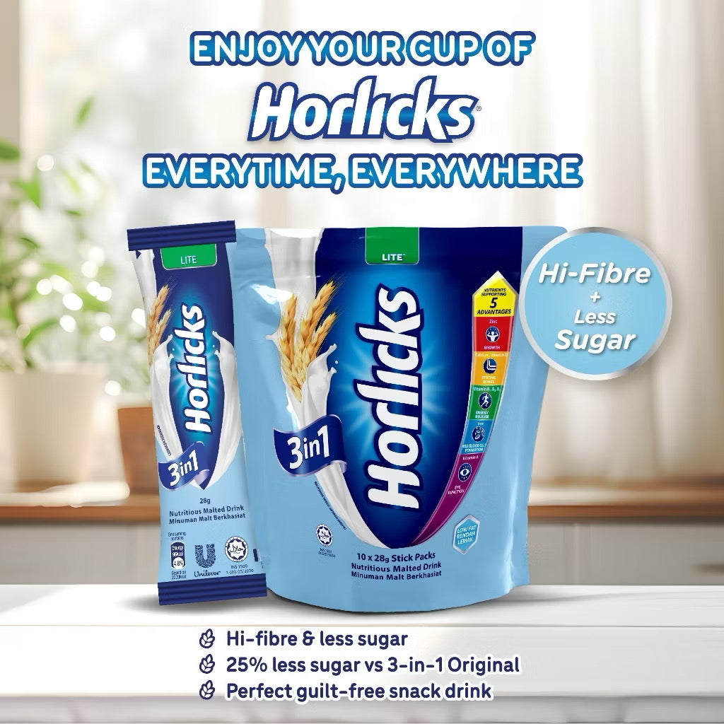 Horlicks 3In1 Lite Powder 10X28G
