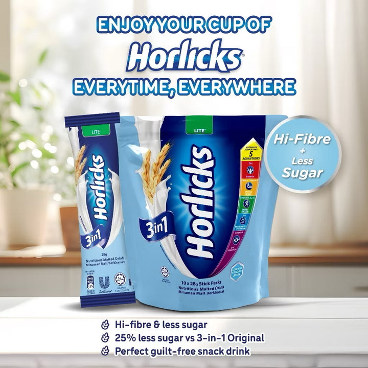 Horlicks 3In1 Lite Powder 10X28G