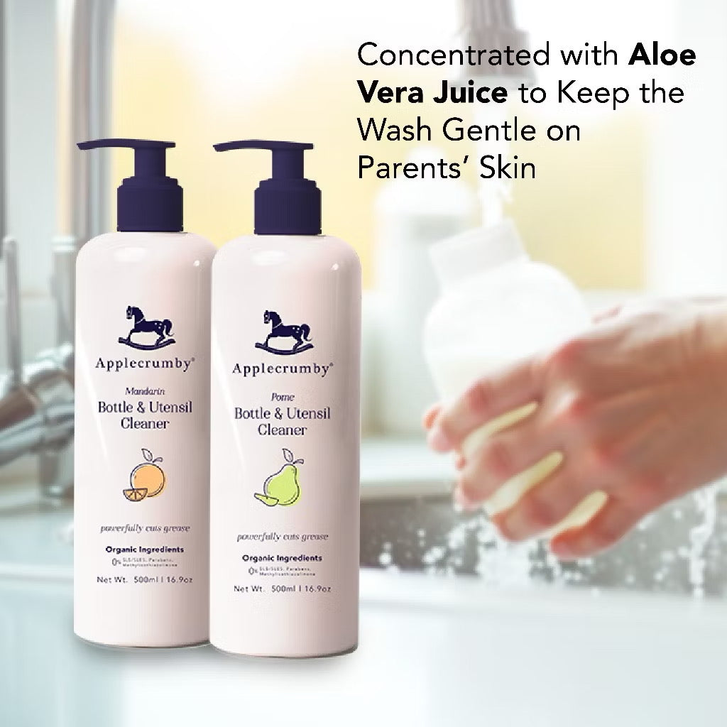 Applecrumby Bottle & Utensil Cleaner 500ml – Multipurpose Cleaning Solution for Baby Accessories