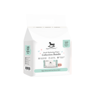 Applecrumby Fresh Hydrating Wipes 80Sx2 Twin Pack