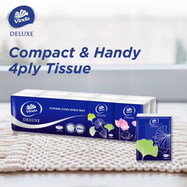 VINDA Deluxe Hanky 4 ply 8S x 10