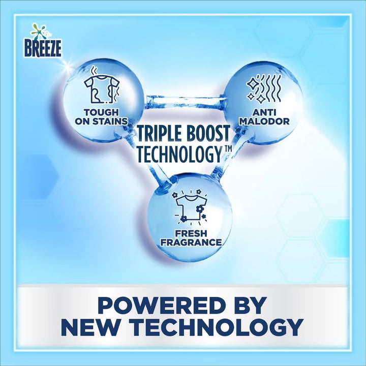 Breeze Liquid Laundry Detergent 1.5kg Refill Pack or Clothes Washing