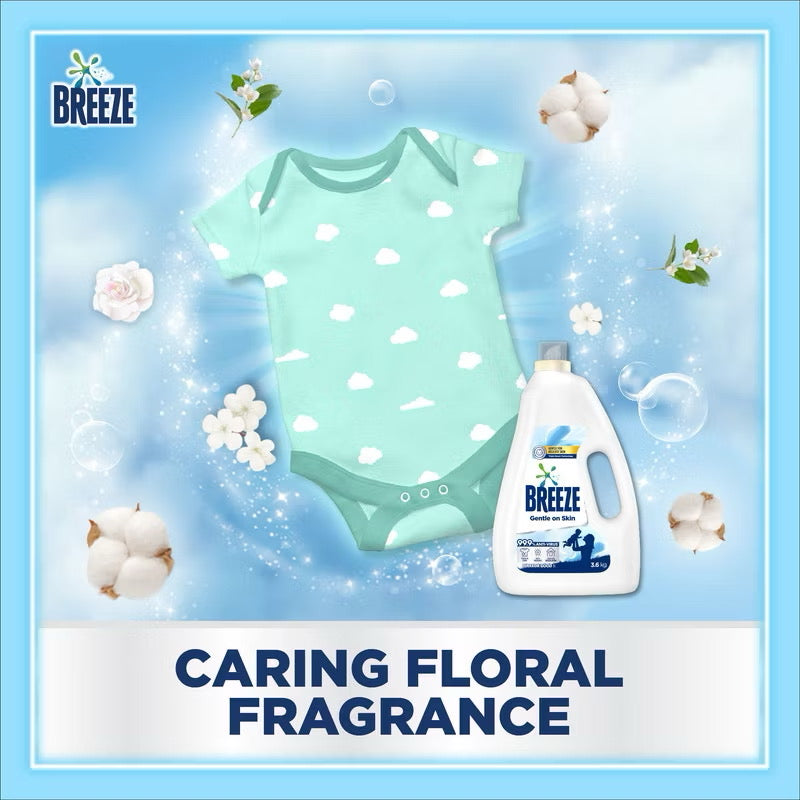 Breeze Liquid Laundry Detergent 1.5kg Refill Pack or Clothes Washing