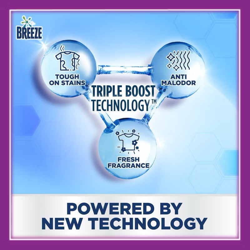 Breeze Liquid Laundry Detergent 1.5kg Refill Pack or Clothes Washing