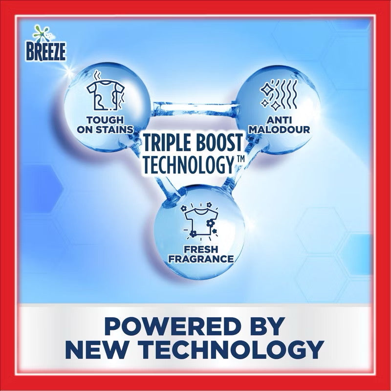 Breeze Liquid Laundry Detergent 1.5kg Refill Pack or Clothes Washing