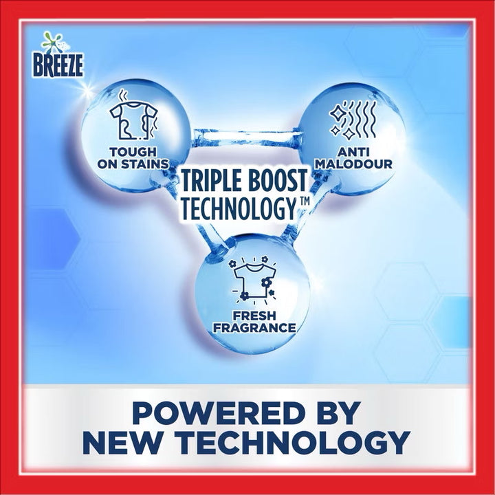 Breeze Liquid Laundry Detergent 1.5kg Refill Pack or Clothes Washing