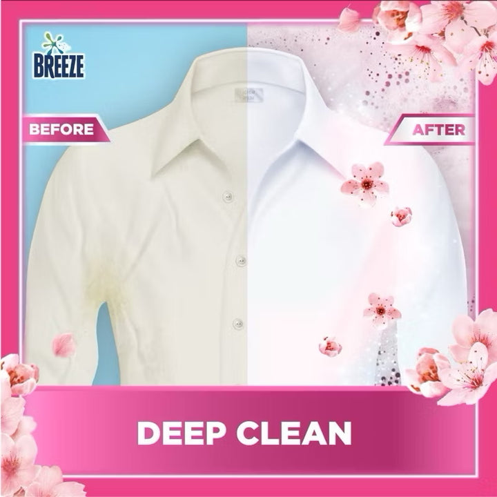 Breeze Liquid Laundry Detergent 1.5kg Refill Pack or Clothes Washing