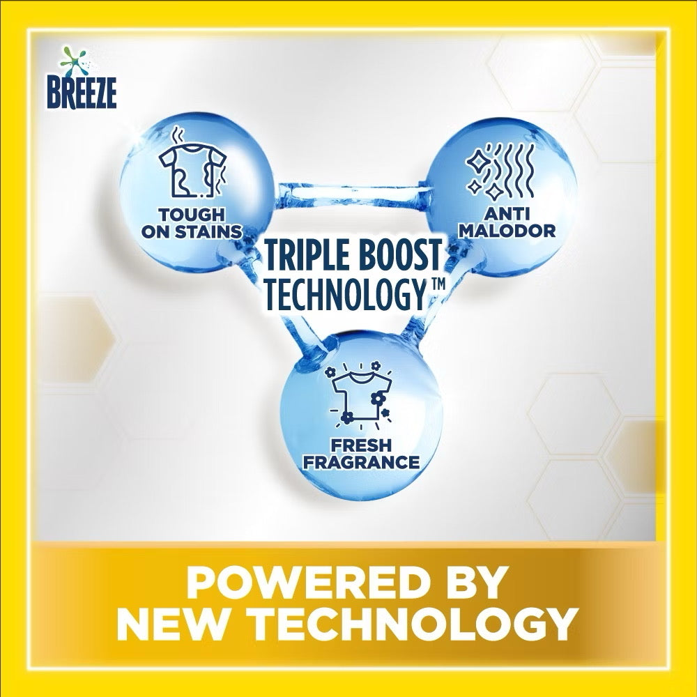 Breeze Liquid Laundry Detergent 1.5kg Refill Pack or Clothes Washing