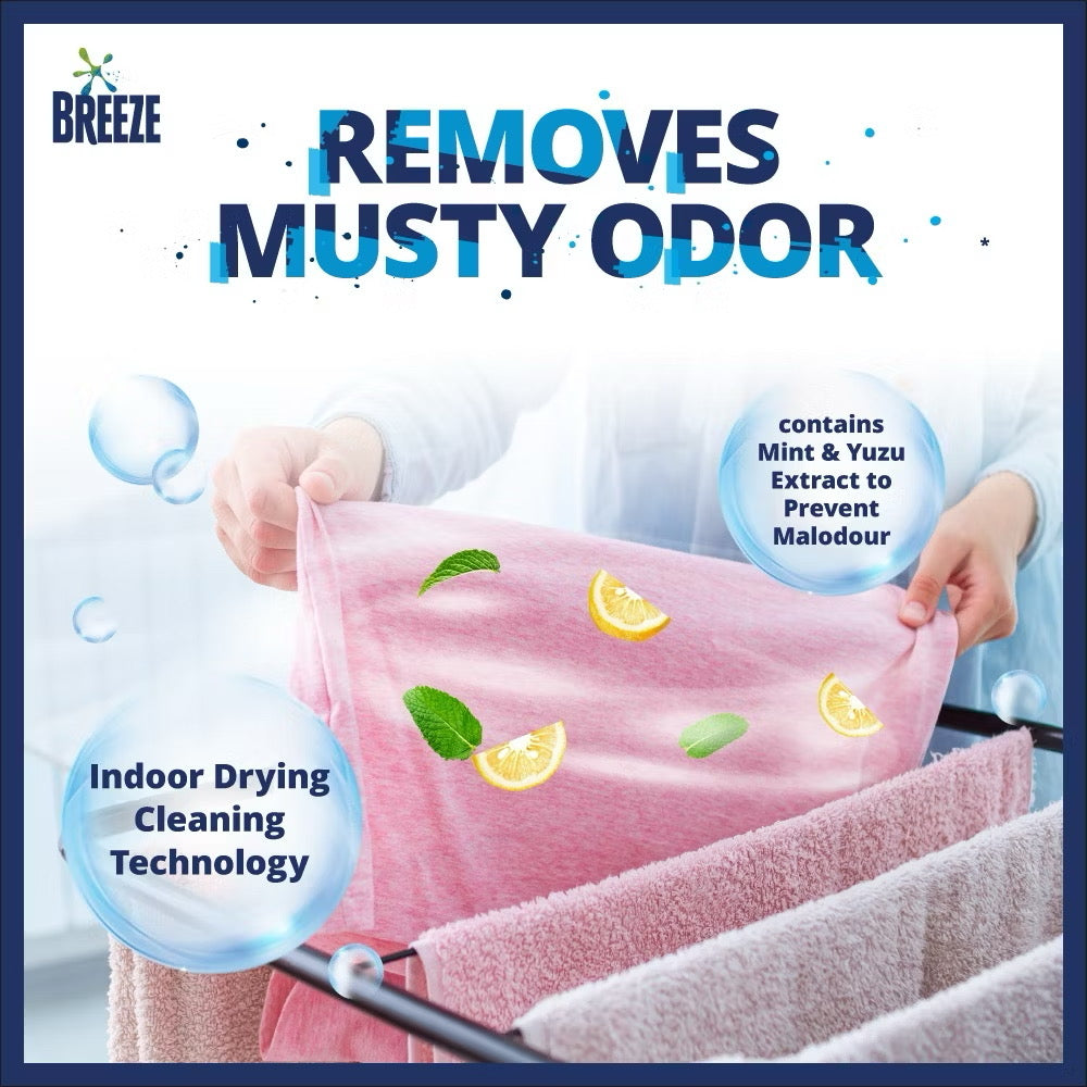 Breeze Liquid Laundry Detergent 1.5kg Refill Pack or Clothes Washing