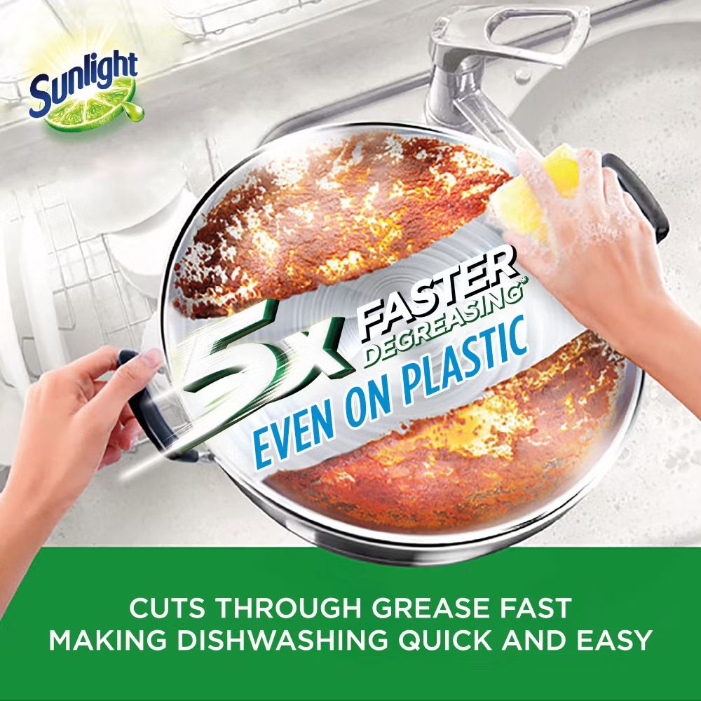 Sunlight Dishwash Liquid 800ML — Concentrated Dishwashing Liquid for Home Use