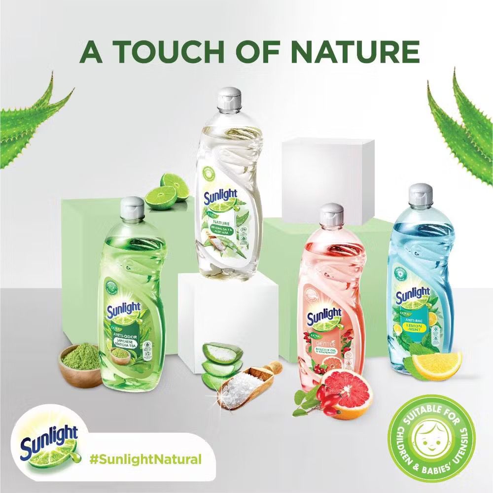 Sunlight Dishwash Liquid 800ML — Concentrated Dishwashing Liquid for Home Use