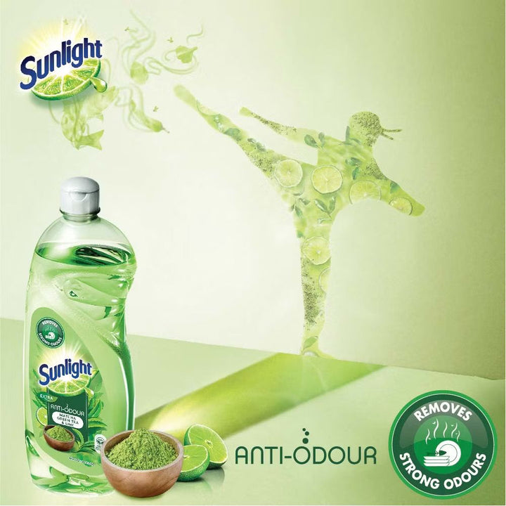 Sunlight Dishwash Liquid 800ML — Concentrated Dishwashing Liquid for Home Use