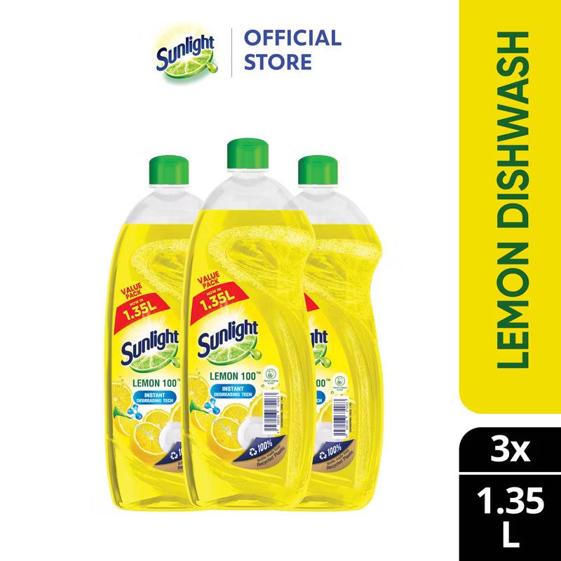 Sunlight Dishwash Liquid 800ML — Concentrated Dishwashing Liquid for Home Use