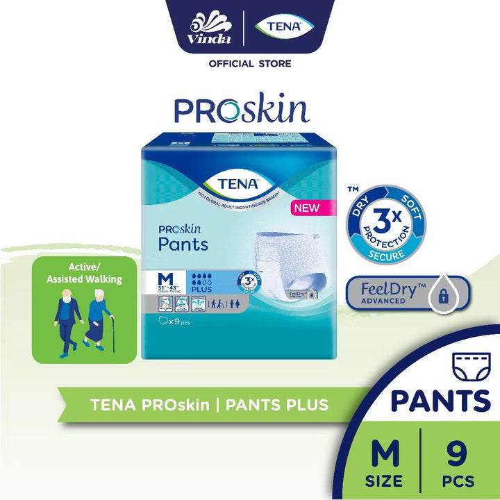 TENA Pants Plus Incontinence Pull-Up Pants for Adults — Premium Protection and Comfort - M9/L8/XL12