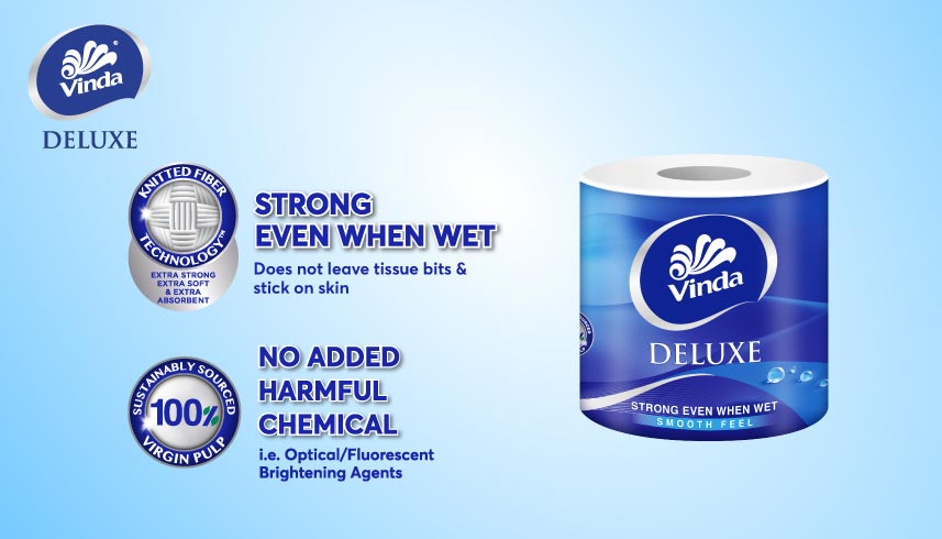 VINDA Deluxe Toilet Paper 3ply 16 rolls