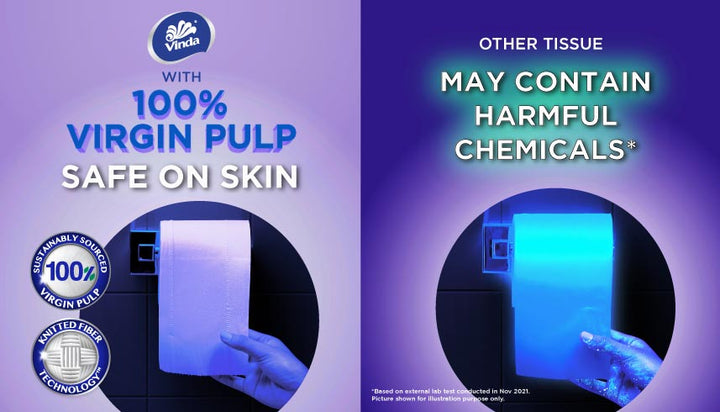 VINDA Deluxe Toilet Paper 3ply 4D 16 rolls