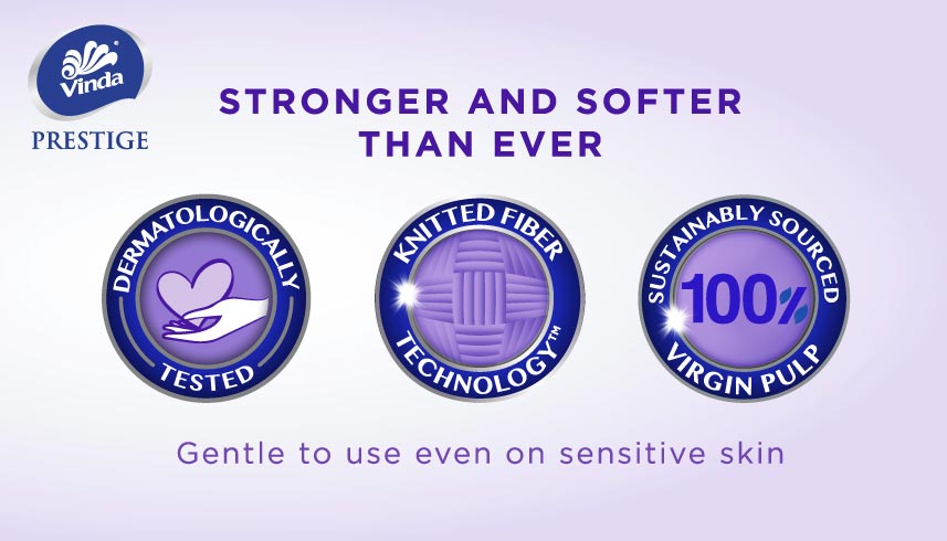 VINDA Deluxe Toilet Paper 3ply 4D 16 rolls