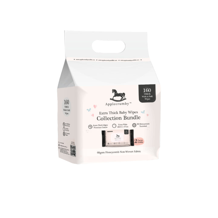 Applecrumby Extra Thick Honey Baby Wipes 80Sx2 Twin Pack