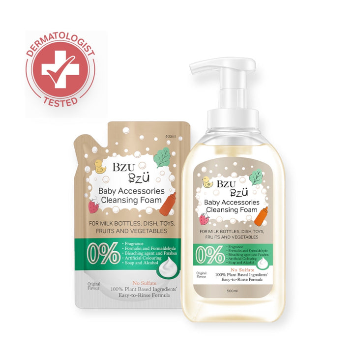 BzuBzu Baby Accessories Cleansing Foam 500ML + Refill 400ML