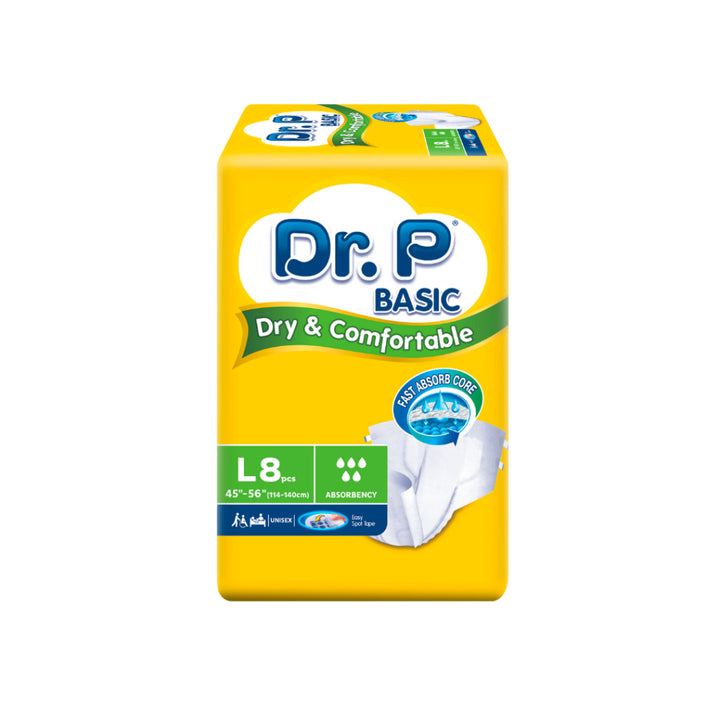 Dr.P by TENA (Basic) L 8s - Wellness - Adult Diaper &