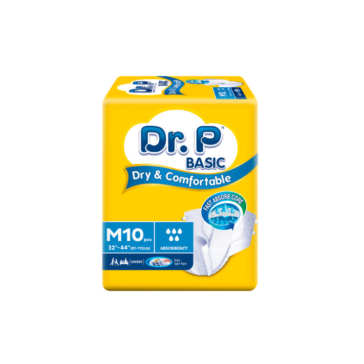 Dr.P by TENA (Basic) M 10s - Wellness - Adult Diaper &