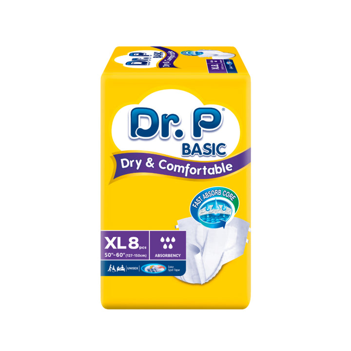 Dr.P by TENA (Basic) XL 8s - Wellness - Adult Diaper &
